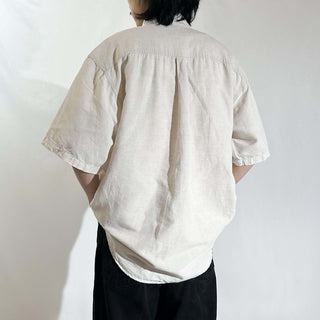 90's I.N.C リネン×コットン ボタンダウン S/Sシャツ