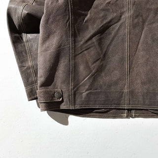 90's～00's BRITCHES 裏フランネル風 レザー ジャケット