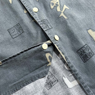 00's No Boundaries 総柄 オープンカラー S/Sシャツ