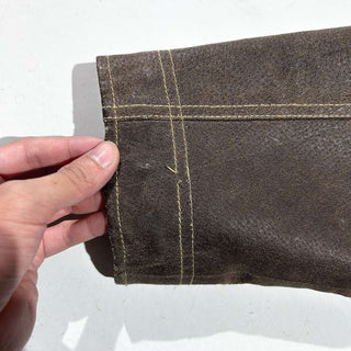 90's～00's BRITCHES 裏フランネル風 レザー ジャケット