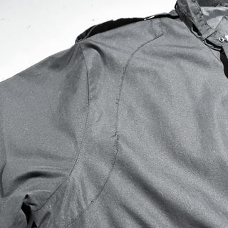 00's HABAND ブラック エポレット チンストラップ ブルゾン ジャケット