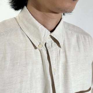 90's I.N.C リネン×コットン ボタンダウン S/Sシャツ