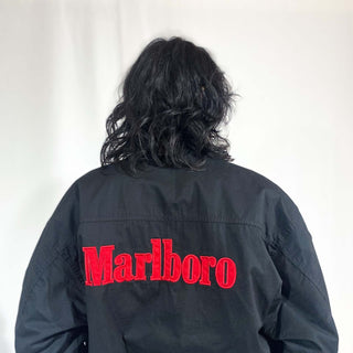 90's～ Marlboro ブラック×レッド リバーシブル ブルゾン ジャケット