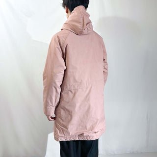 70's WOOLRICH サーモンピンク ダブルジップ フーデット マウンテン ジャケット