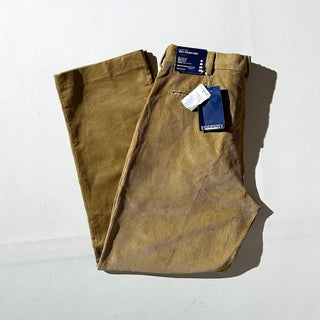 90's～ "deadstock" LANDS' END ２タック コーデュロイ パンツ (BRONZE 30×30)