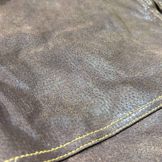 90's～00's BRITCHES 裏フランネル風 レザー ジャケット