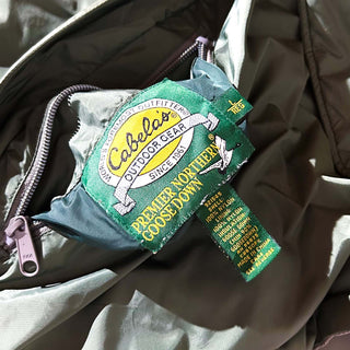 90's Cabela's "goose down" ナイロン×ダウン リバーシブル シェル ジャケット
