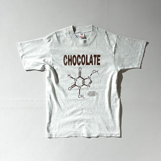 90's "made in USA" FRUIT OF THE LOOM "chocolate" プリント Tシャツ
