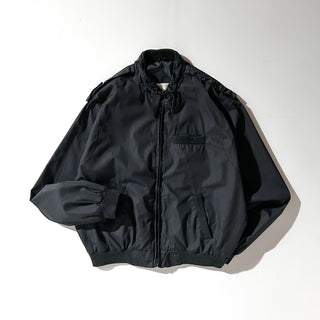 00's HABAND ブラック エポレット チンストラップ ブルゾン ジャケット