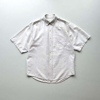 90's I.N.C リネン×コットン ボタンダウン S/Sシャツ