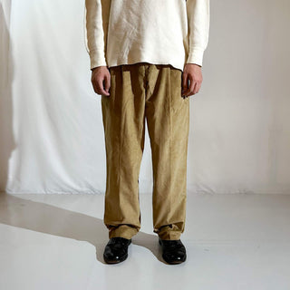 90's～ "deadstock" LANDS' END ２タック コーデュロイ パンツ (BRONZE 30×30)