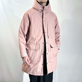 70's WOOLRICH サーモンピンク ダブルジップ フーデット マウンテン ジャケット