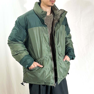 90's Cabela's "goose down" ナイロン×ダウン リバーシブル シェル ジャケット