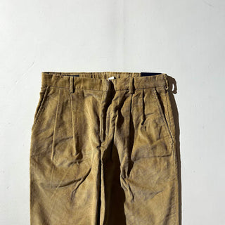 90's～ "deadstock" LANDS' END ２タック コーデュロイ パンツ (BRONZE 30×30)