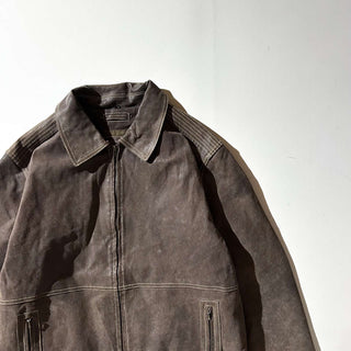 90's～00's BRITCHES 裏フランネル風 レザー ジャケット