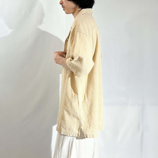 90's St. John's Bay オープンカラー チェック S/Sシャツ