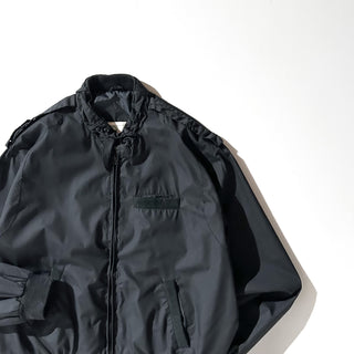 00's HABAND ブラック エポレット チンストラップ ブルゾン ジャケット