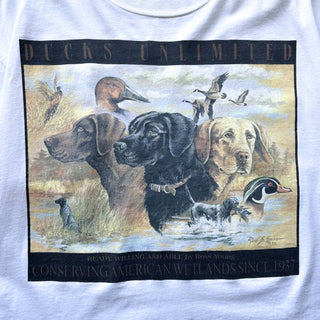 90's～ "made in USA" Marathon apparel "DUCKS UNLIMITED" アニマル プリント Tシャツ