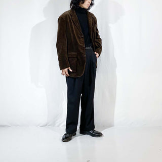 90's～ RALPH LAUREN ブラウン コーディロイ テーラード ジャケット