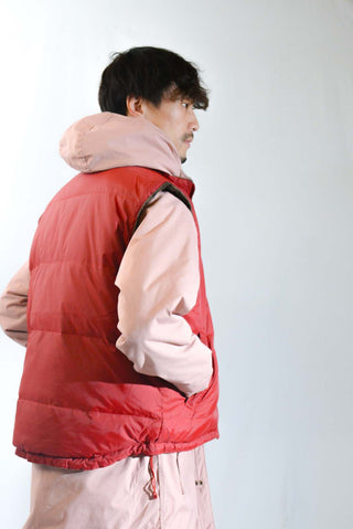 70's WOOLRICH サーモンピンク ダブルジップ フーデット マウンテン ジャケット