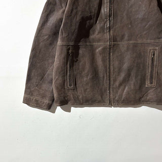 90's～00's BRITCHES 裏フランネル風 レザー ジャケット