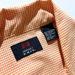 00's EXIT チェック オープンカラー S/Sシャツ