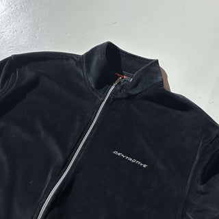 00's DKNY ACTIVE ブラック ベロア トラック ジャケット
