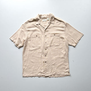 90's St. John's Bay オープンカラー チェック S/Sシャツ