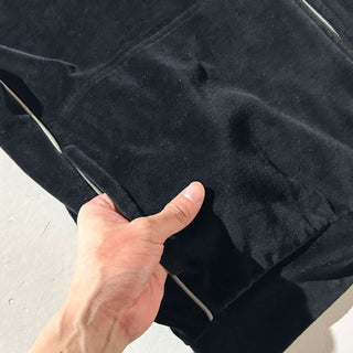 00's DKNY ACTIVE ブラック ベロア トラック ジャケット