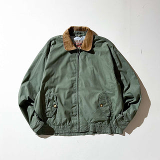 90's～00's NEW RIVER レザー切替 ブルゾン ジャケット