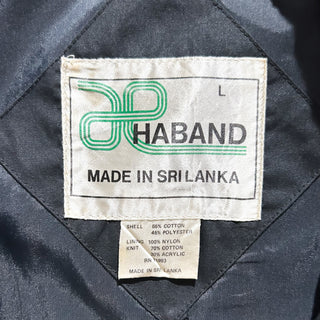 00's HABAND ブラック エポレット チンストラップ ブルゾン ジャケット