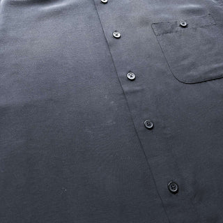 90's～00's ブラック レーヨン S/Sシャツ