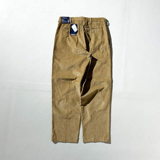 90's～ "deadstock" LANDS' END ２タック コーデュロイ パンツ (BRONZE 30×30)