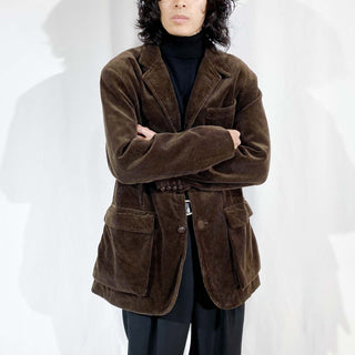 90's～ RALPH LAUREN ブラウン コーディロイ テーラード ジャケット