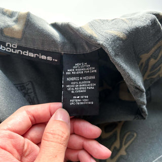 00's No Boundaries 総柄 オープンカラー S/Sシャツ