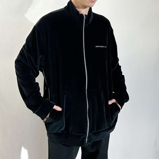 00's DKNY ACTIVE ブラック ベロア トラック ジャケット