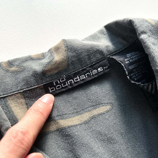 00's No Boundaries 総柄 オープンカラー S/Sシャツ