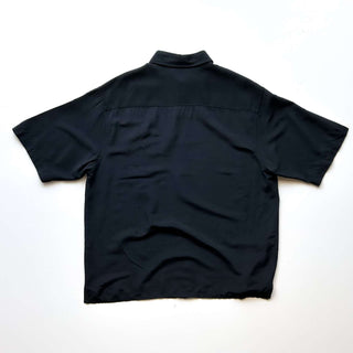 90's～00's ブラック レーヨン S/Sシャツ