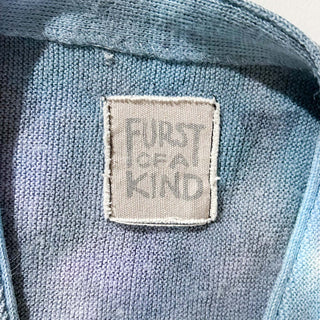 ～90's LACOSTE "FURST OF A KIND" タイダイ アクリル ニット カーディガン
