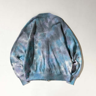 ～90's LACOSTE "FURST OF A KIND" タイダイ アクリル ニット カーディガン