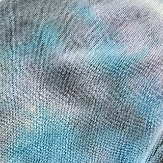 ～90's LACOSTE "FURST OF A KIND" タイダイ アクリル ニット カーディガン