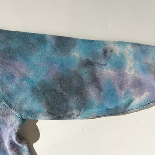 ～90's LACOSTE "FURST OF A KIND" タイダイ アクリル ニット カーディガン