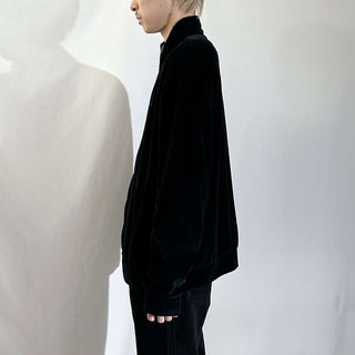 00's DKNY ACTIVE ブラック ベロア トラック ジャケット