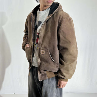 00's Carhartt ブラウン 裏メッシュ アクティブ ジャケット