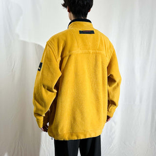 90's DANIEL DAVID イエロー ドローコード フリース ジャケット