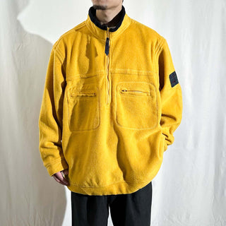 90's DANIEL DAVID イエロー ドローコード フリース ジャケット