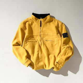 90's DANIEL DAVID イエロー ドローコード フリース ジャケット