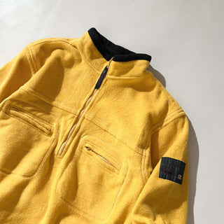 90's DANIEL DAVID イエロー ドローコード フリース ジャケット