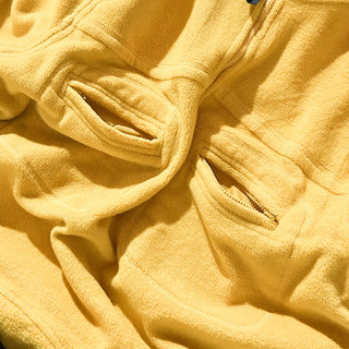 90's DANIEL DAVID イエロー ドローコード フリース ジャケット