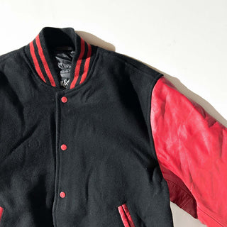 ～00's STEWART&STRAUSS 無地 レザー切替 メルトン スタジャン